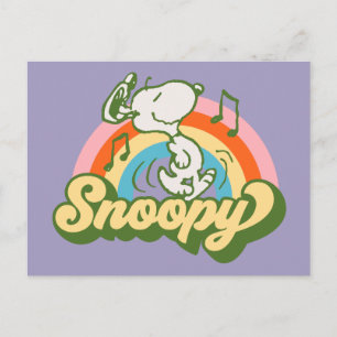 Jordnötter noopy Music Rainbow Vykort