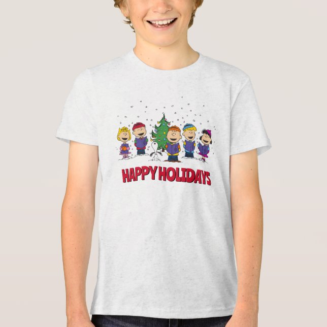 Jordnötter | Omkring Julgran T Shirt (Framsida)