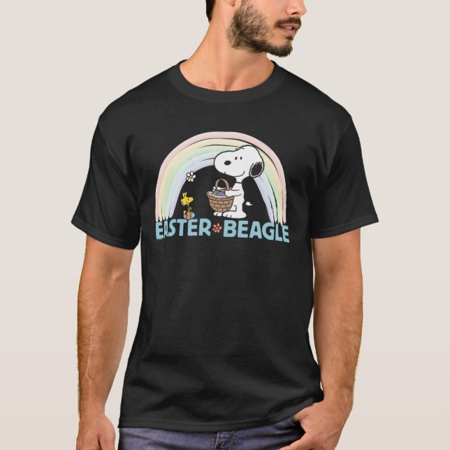 Jordnötter Påsk Beagle T Shirt (Framsida)