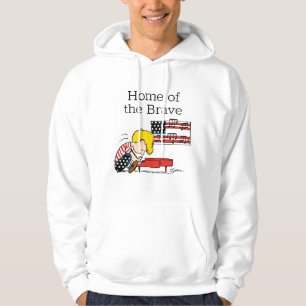 Jordnötter Patriotic Schroeder & Hans Piano Hoodie