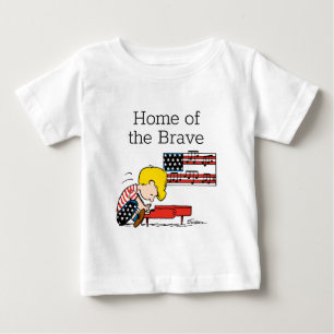 Jordnötter   Patriotic Schroeder & Hans Piano T Shirt