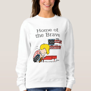 Jordnötter   Patriotic Schroeder & Hans Piano T Shirt