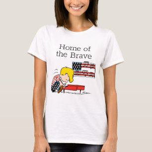 Jordnötter Patriotic Schroeder & Hans Piano T Shirt