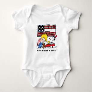 Jordnötter   Patriotic Schroeder, Woodstock & Snoo T Shirt