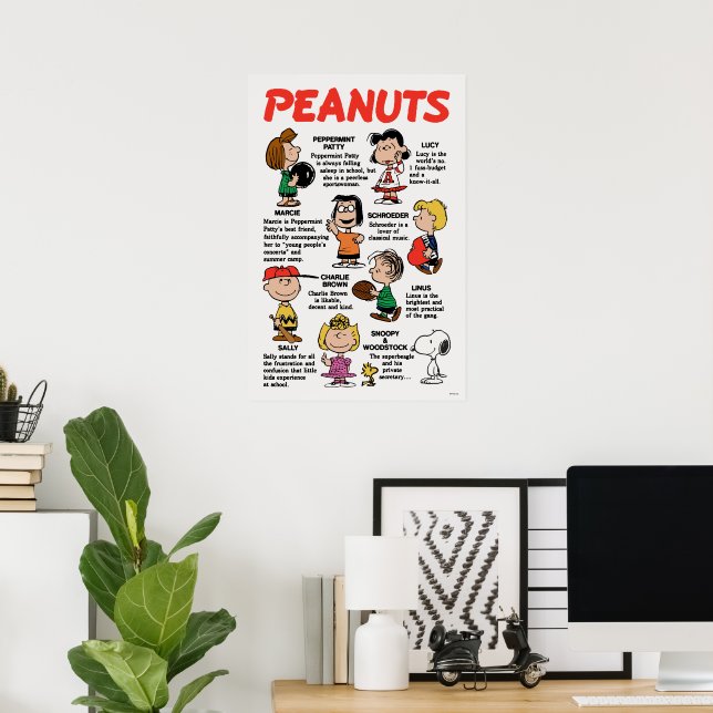 Jordnötter | Peanuts Gang Poster (Hemmakontoret)