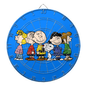 Jordnötter   Peanuts Gang tillsammans Darttavla