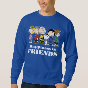 Jordnötter Peanuts Gang tillsammans Lång Ärmad Tröja