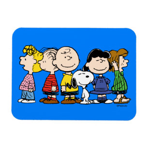 Jordnötter Peanuts Gang tillsammans Magnet