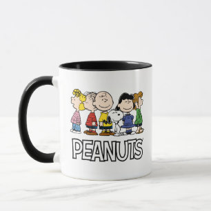 Jordnötter Peanuts Gang tillsammans Mugg