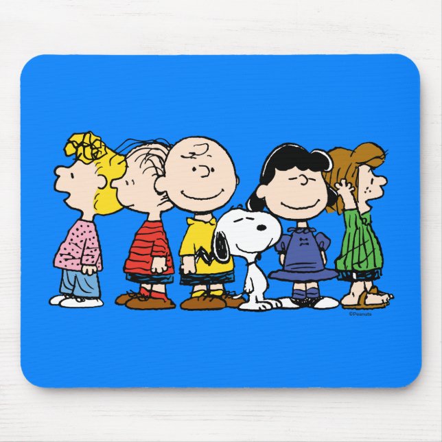 Jordnötter | Peanuts Gang tillsammans Musmatta (Framsidan)