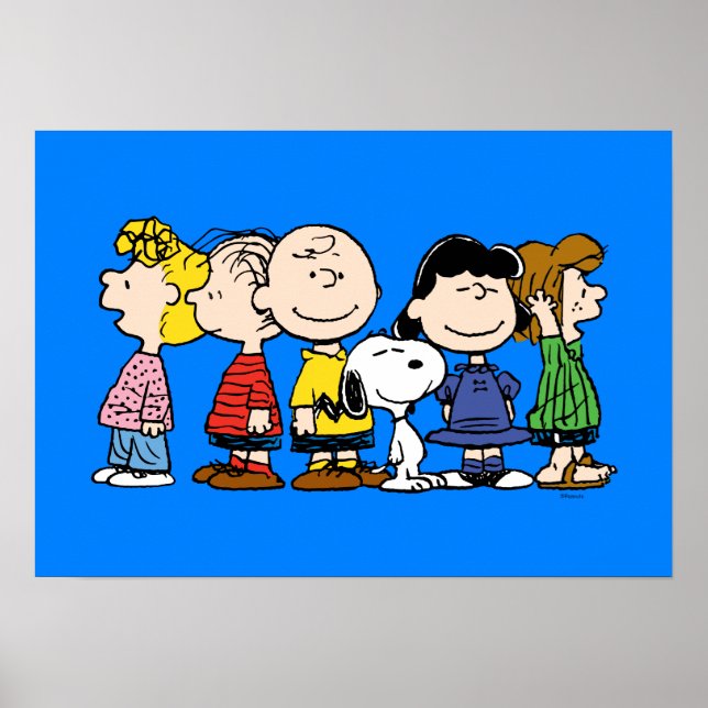 Jordnötter | Peanuts Gang tillsammans Poster (Framsidan)