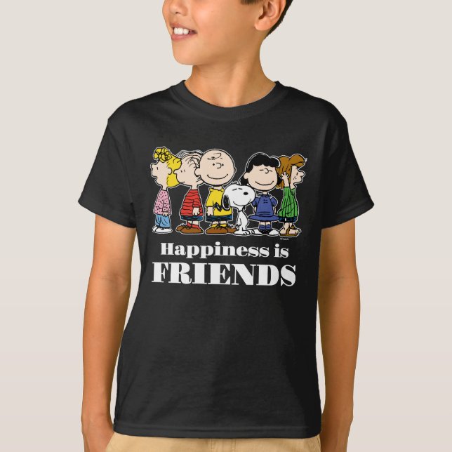 Jordnötter | Peanuts Gang tillsammans T Shirt (Framsida)