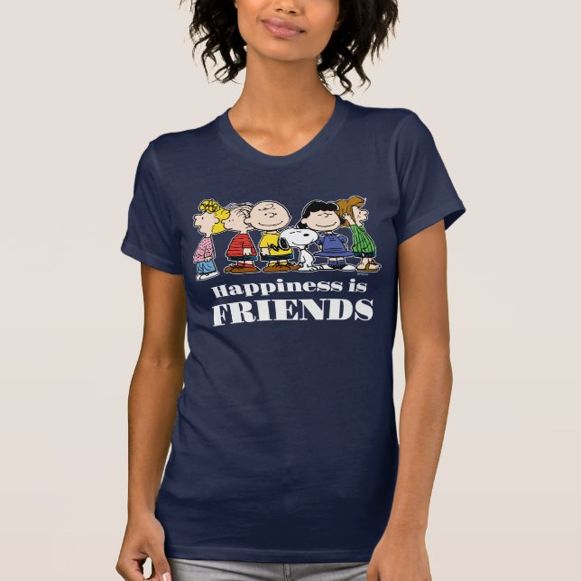 Jordnötter | Peanuts Gang tillsammans T Shirt (Framsida)