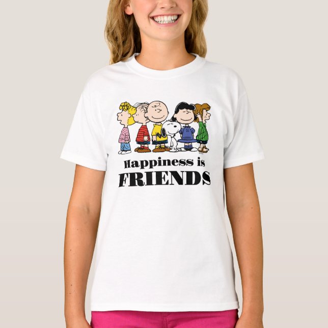 Jordnötter | Peanuts Gang tillsammans T Shirt (Framsida)