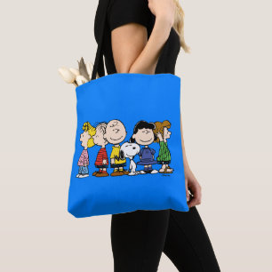 Jordnötter Peanuts Gang tillsammans Tygkasse