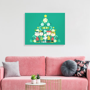 Jordnötter   Peppermint Julgran Canvastryck