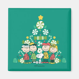 Jordnötter Peppermint Julgran Magnet