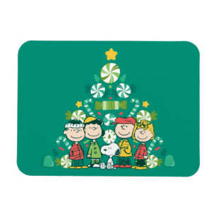 Jordnötter Peppermint Julgran Magnet