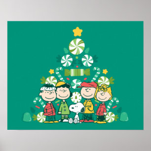 Jordnötter   Peppermint Julgran Poster