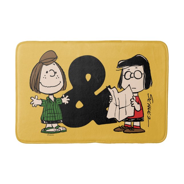 Jordnötter | Peppermint Patty & Marcie Badrumsmatta (Framsidan)