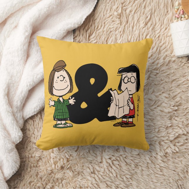 Jordnötter | Peppermint Patty & Marcie Kudde (Filt)