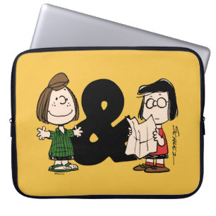 Jordnötter Peppermint Patty & Marcie Laptop Fodral