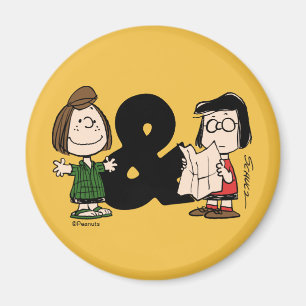 Jordnötter   Peppermint Patty & Marcie Magnet