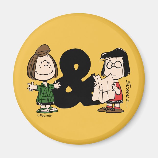 Jordnötter | Peppermint Patty & Marcie Magnet (Framsidan)