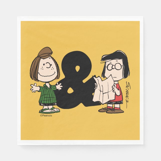 Jordnötter | Peppermint Patty & Marcie Pappersservett (Framsidan)