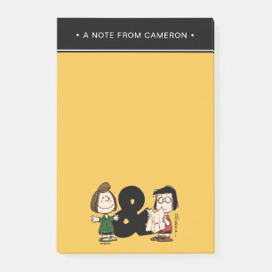 Jordnötter   Peppermint Patty & Marcie Post-it Block