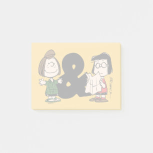 Jordnötter   Peppermint Patty & Marcie Post-it Block