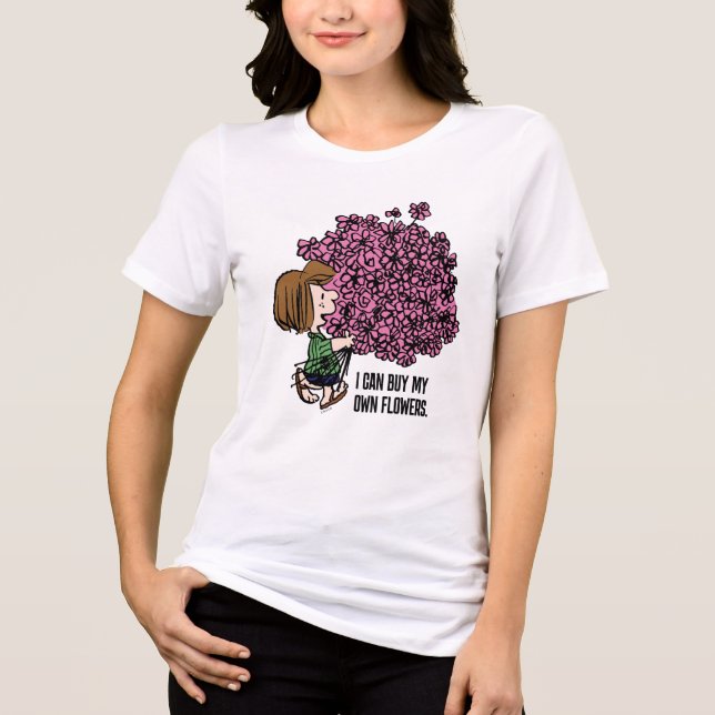 Jordnötter | Peppermint Patty Rosa Bouquet T Shirt (Framsida)