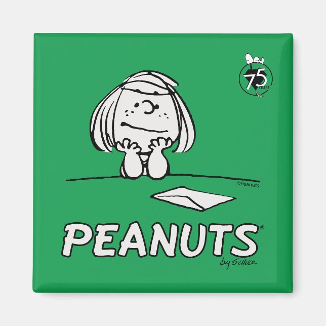 Jordnötter | Peppermint Patty Thoughts Magnet (Framsidan)
