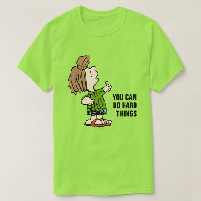 Jordnötter | Peppermint Patty Thumbs Up T Shirt (Design framsida)