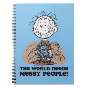 Jordnötter   Pigpen the World BEeds Messy People! Anteckningsbok