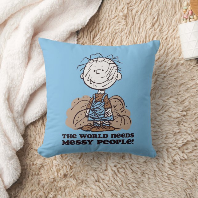 Jordnötter | Pigpen the World BEeds Messy People! Kudde (Filt)