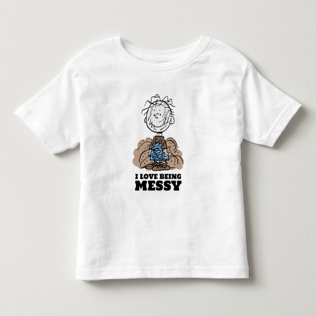 Jordnötter | Pigpen the World BEeds Messy People! T Shirt (Framsida)