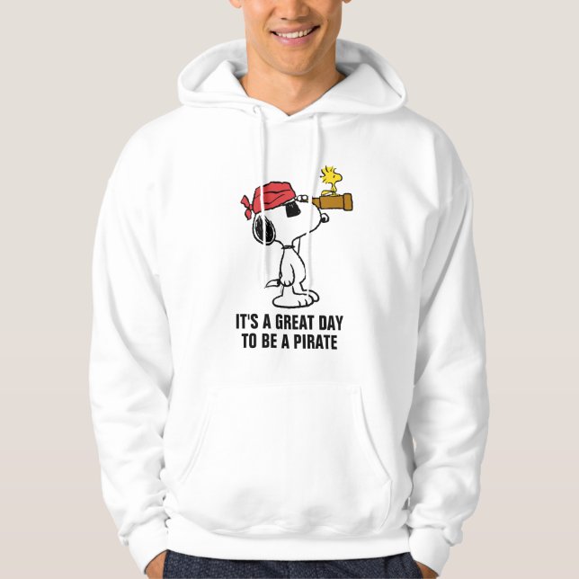 Jordnötter | Pirat Snoopy and Woodstock Hoodie (Framsida)