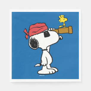Jordnötter Pirat Snoopy and Woodstock Pappersservett