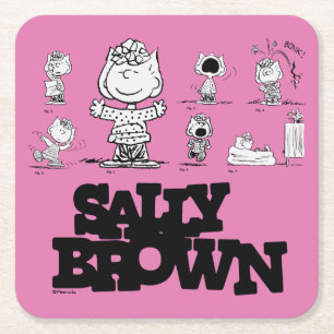 Jordnötter   Sally Brown Underlägg Papper Kvadrat