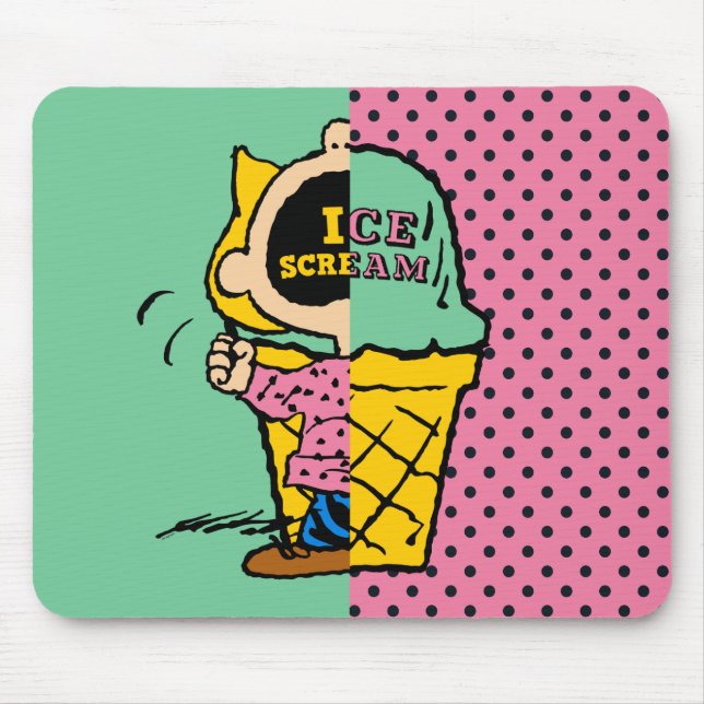 Jordnötter | Sally Ice Cream, halv & halv Musmatta (Framsidan)