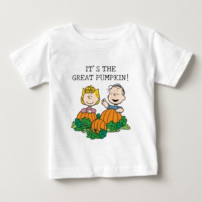 Jordnötter | Sally & Linus i Pumpkin Fält T Shirt (Framsida)