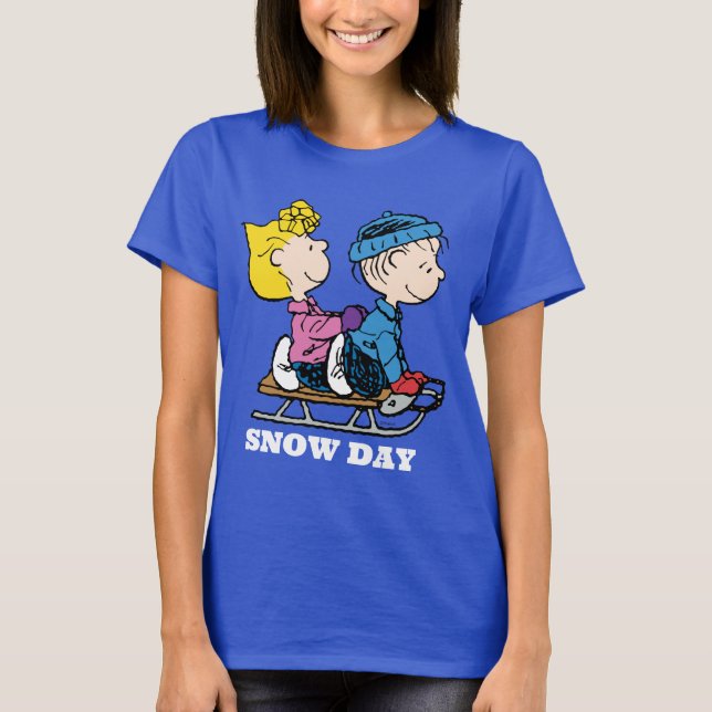 Jordnötter | Sally & Linus Sled Riding T Shirt (Framsida)