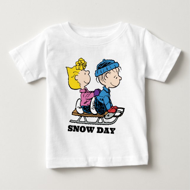 Jordnötter | Sally & Linus Sled Riding T Shirt (Framsida)