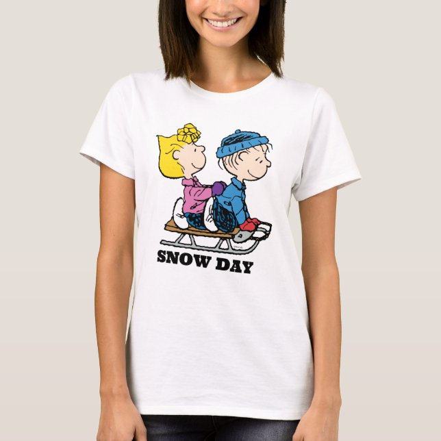 Jordnötter | Sally & Linus Sled Riding T Shirt (Framsida)