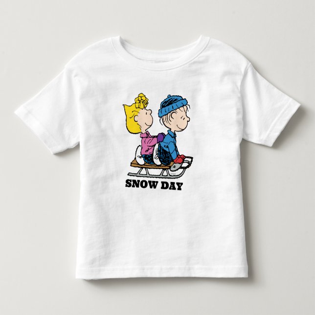Jordnötter | Sally & Linus Sled Riding T Shirt (Framsida)