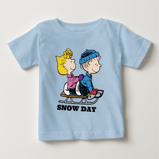 Jordnötter | Sally & Linus Sled Riding T Shirt (Framsida)