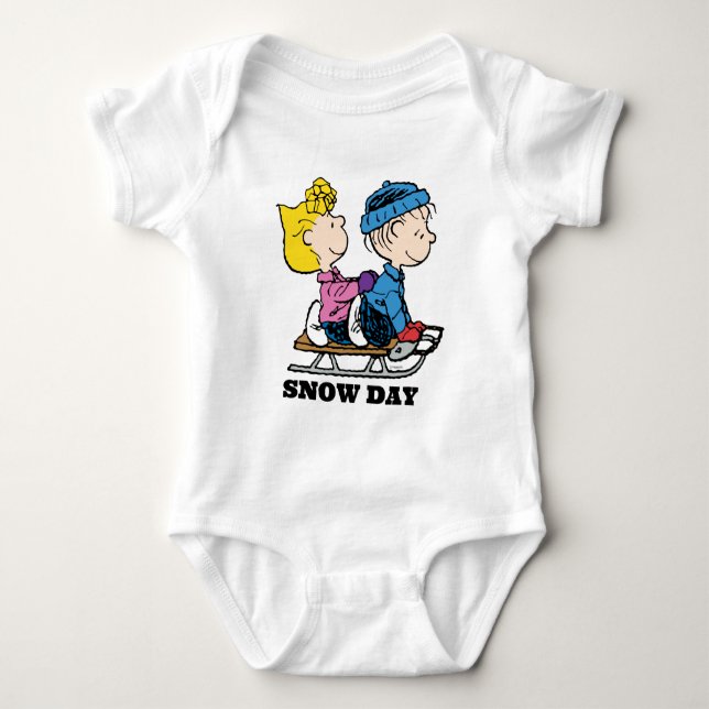 Jordnötter | Sally & Linus Sled Riding T Shirt (Framsida)