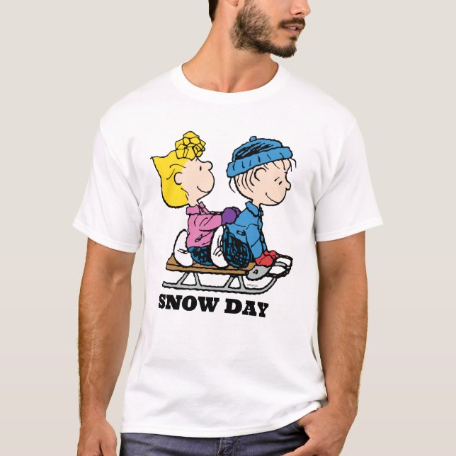 Jordnötter | Sally & Linus Sled Riding T Shirt (Framsida)