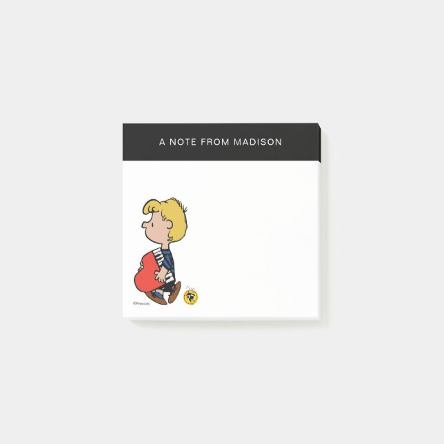 Jordnötter | Schroeder Traveling Piano Post-it Block (Framsida)